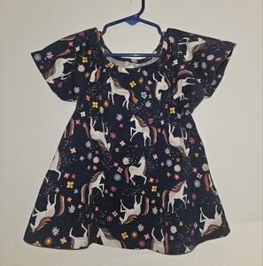 Moon And Back By Hanna Andersson Unicorn Print Top 90/3